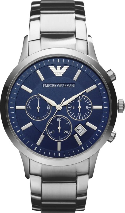 Emporio Armani Men's Blue Watches | ShopStyle