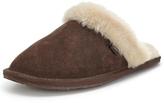 Thumbnail for your product : Clarks Wren Bird Chocolate Suede Mule Slippers
