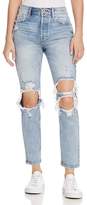 Thumbnail for your product : Pistola Mom High-Rise Distressed Straight-Leg Jeans in Up In Flames