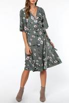 Thumbnail for your product : Everly Floral Wrap Dress