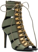 Thumbnail for your product : Balmain Lindsay lace-up sandals