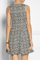 Thumbnail for your product : Tibi Leopard-patterned stretch-knit dress