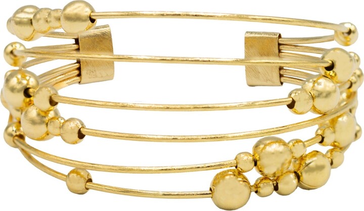 Marcia Moran Gold Aurora Cuff Bracelet