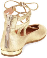 Thumbnail for your product : Aquazzura Belgravia Mini Leather Ballerina Flat, Toddler