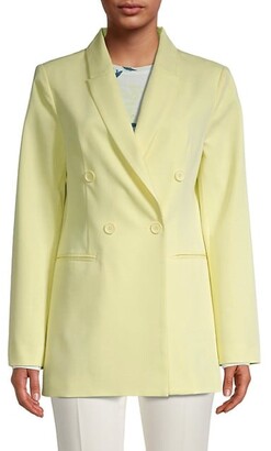bcbg yellow blazer