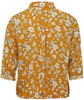Thumbnail for your product : M&Co Petite floral drawstring shirt