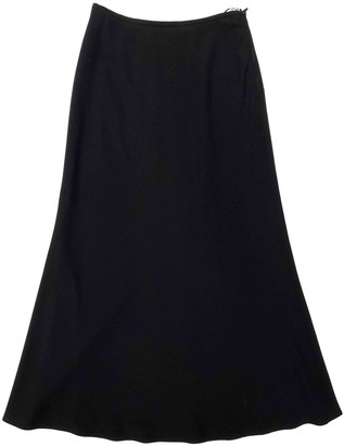 Escada Black Wool Skirt for Women Vintage
