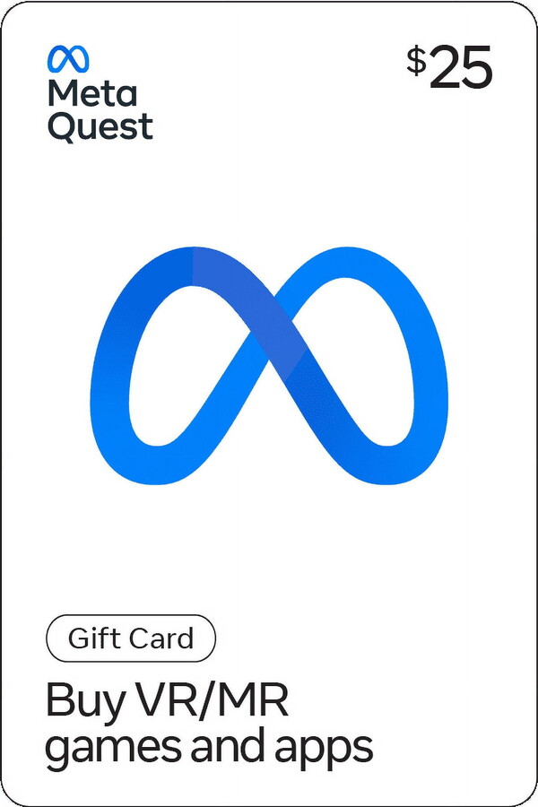 Meta Quest $25 Digital Gift Card - For Apps, Games, Experiences