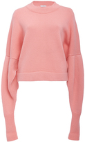 Thumbnail for your product : Tibi Drop Shoulder Crop Sweater
