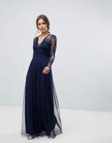 Thumbnail for your product : ASOS Design Lace Maxi Dress with Long Sleeves