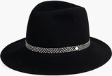 Thumbnail for your product : Rag & Bone Leather-trimmed Wool-felt Fedora