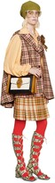 Thumbnail for your product : Gucci Check wool skirt with Horsebits