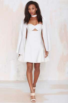 Nasty Gal Can't Get Enough Strapless Dress - Ivory