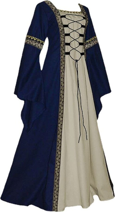 YUDATPG Women Medieval Dress Court Renaissance Dress Victoria Ball Gown ...