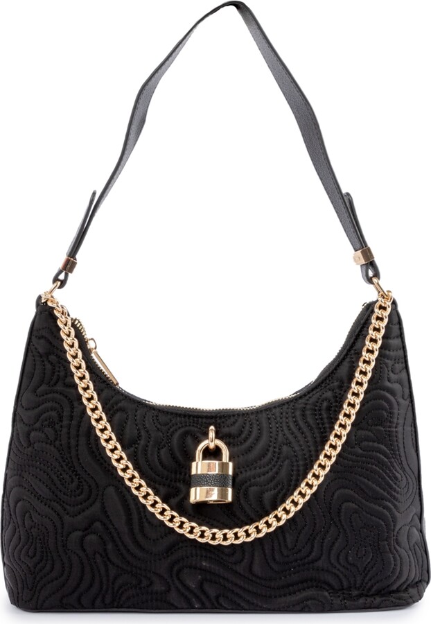 Skinnydip London Black Quilted Padlock Shoulder Bag ShopStyle