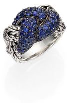 Thumbnail for your product : John Hardy Classic Chain Black Sapphire & Sterling Silver Braided Ring