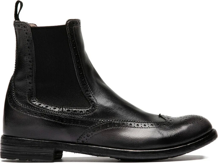 Officine Creative Lexikon 151 elastic-panel brogue boots