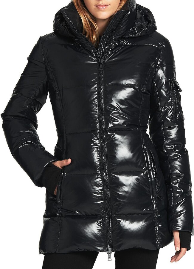S13 Womens Duck Down Removable Hood Puffer Jacket ShopStyle