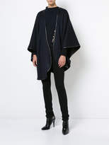 Thumbnail for your product : Sofia Cashmere leather trim cape