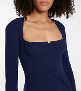Thumbnail for your product : Roland Mouret Glasbury wool crepe midi dress