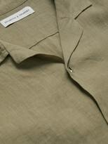 Thumbnail for your product : Desmond & Dempsey Camp-Collar Linen Pyjama Shirt