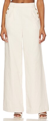 button front sailor pants