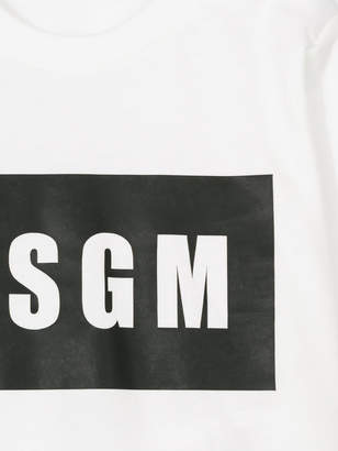 MSGM Kids logo print top