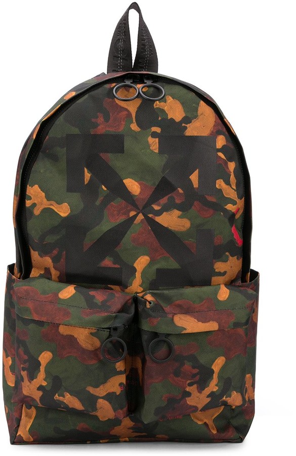 off white camouflage backpack
