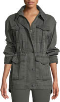Thumbnail for your product : ATM Anthony Thomas Melillo Field Zip-Front Utility Jacket with Stowaway Hood