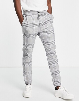 Grey Check Trousers | Shop the world's 