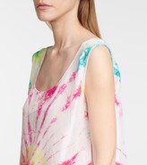 Thumbnail for your product : Anna Kosturova Tie-dye silk tank top