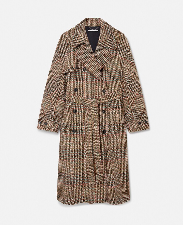 トレンチコート Stella Mccartney Double-Breasted Wool Trench Coat STELLA MCCARTNEY Belted double-breasted wool-twill trench