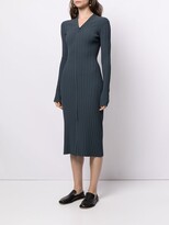Thumbnail for your product : Proenza Schouler White Label Ribbed Knitted Cardigan Dress