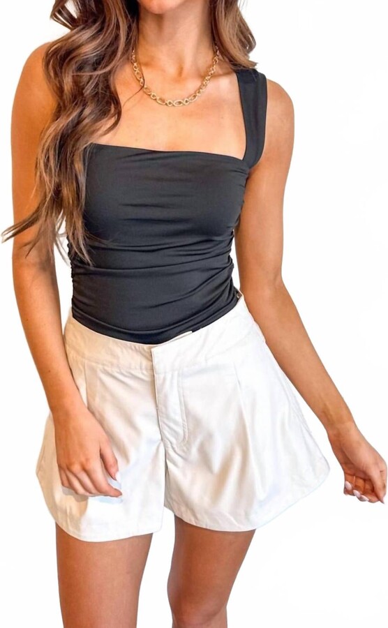 Cotton Candy Rebel Rush Shorts In White