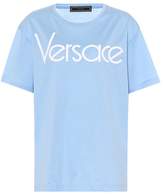 Versace T-shirt en coton imprimé 