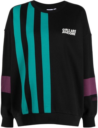 adidas x Girls Are Awesome stripe-print sweatshirt