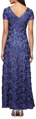 Alex Evenings Women's Embellished Lace Gown