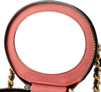 Chanel Woven Chain Top Handle Vanity Bucket Bag Quilted