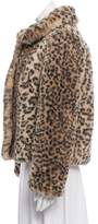 Thumbnail for your product : Alice + Olivia Faux Fur Animal Print Jacket