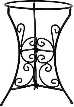 Net Health Shops Decorative Scroll Gazing Ball Stand Metal Yard Art