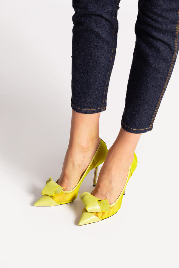 Yellow Bow Shoes | Shop the world's largest collection of fashion |  ShopStyle