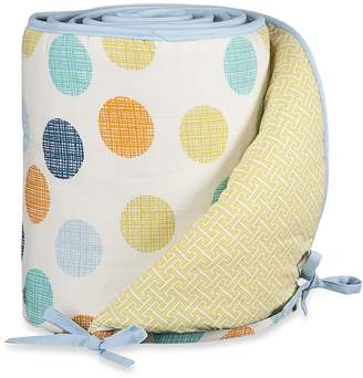 Lolli Living by Living Textiles Baby Crib Bumper in Bot Dot/Labyrinth Green