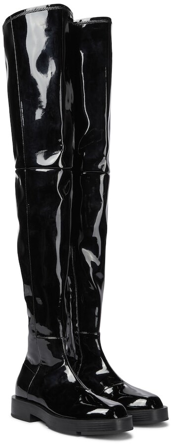 Givenchy Patent leather over-the-knee boots - ShopStyle