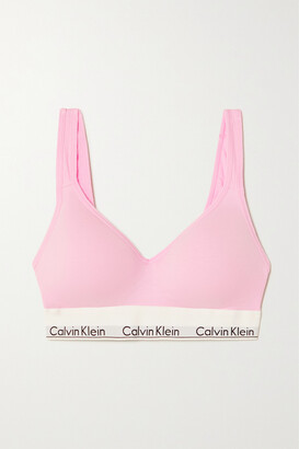 Calvin Klein Underwear - Modern Cotton Lift Stretch Cotton-blend Soft-cup Bralette - Pink