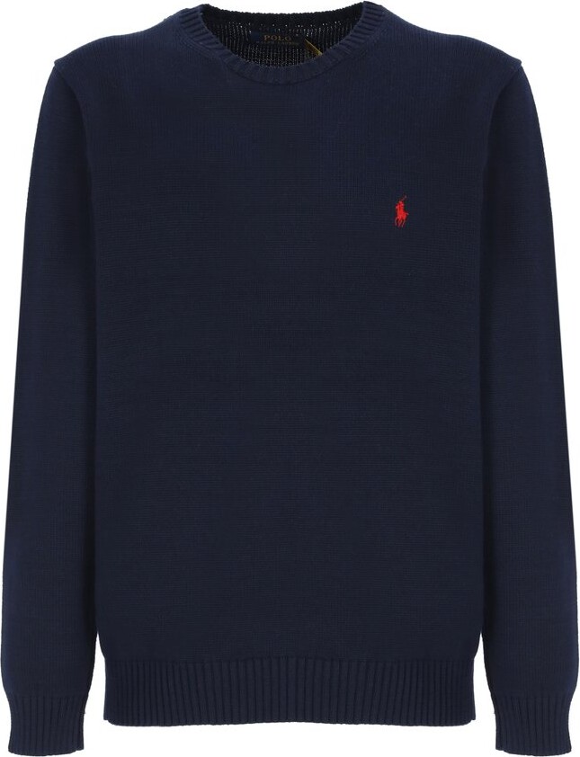 Polo Ralph Lauren Logo Embroidered Crewneck Jumper