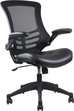 Hokku Designs Techni Mobili Stylish Mid-Back Mesh Office Chair With Adjustable Arms