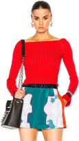 Thumbnail for your product : 3.1 Phillip Lim Long Sleeve Off Shoulder Pullover