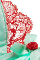 Thumbnail for your product : L'Agent by Agent Provocateur Marisela lace-trimmed stretch-satin balconette bra