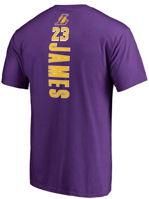 Men's Los Angeles Lakers LeBron James Name & Number Tee