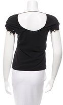 Thumbnail for your product : Veronique Branquinho Silk Short Sleeve Top
